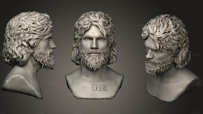 Male Head Sculpt 3d stl модель для ЧПУ